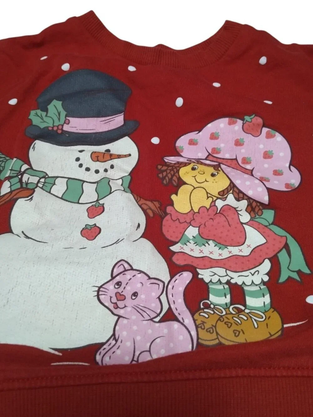 Strawberry Shortcake 2 Piece Baby Outfit 12 Months Sweatshirt/Pants Snowman